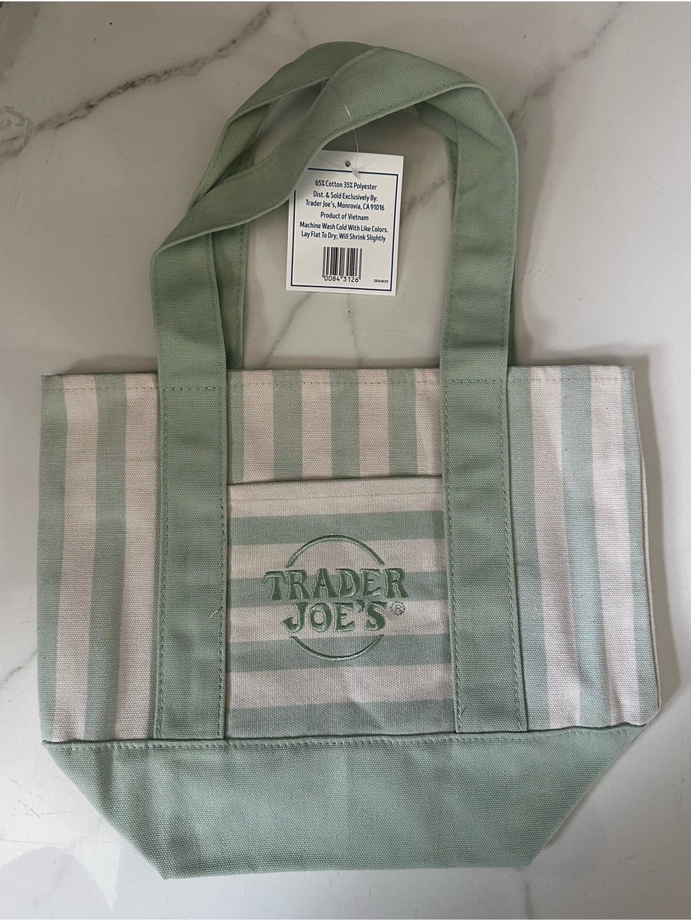 Trader Joe's Striped Tote Bag